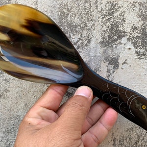Big Fish Spoons, Buffalo Horn Spoon, Handmade buffalo horn spoon, Exquisite Horn Kitchen Utensils from Buffalo Horn, Handcrafted spoon