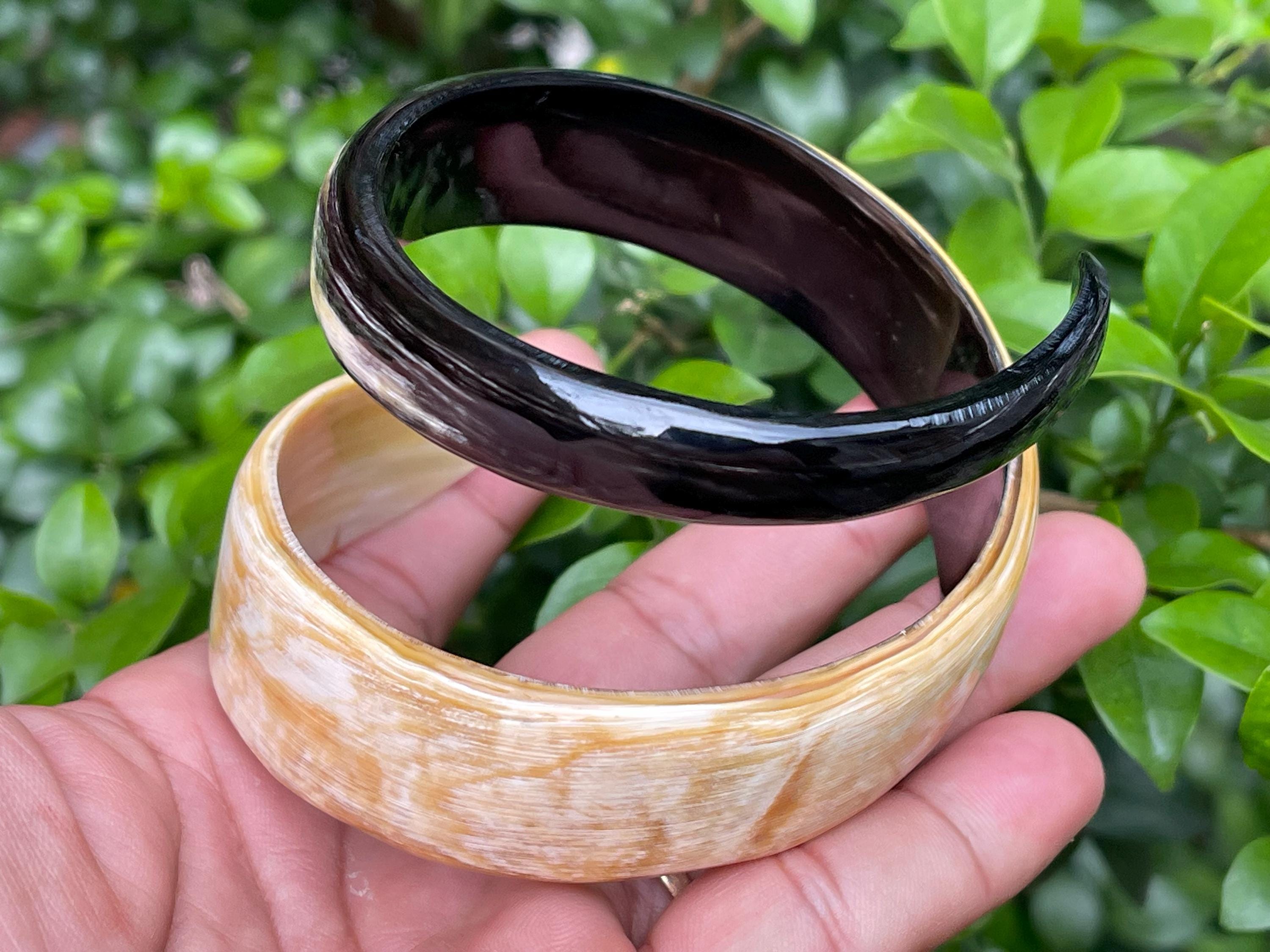 Horn Bracelet, Horn Handmade Bangle Bracelet, Horn Jewelry