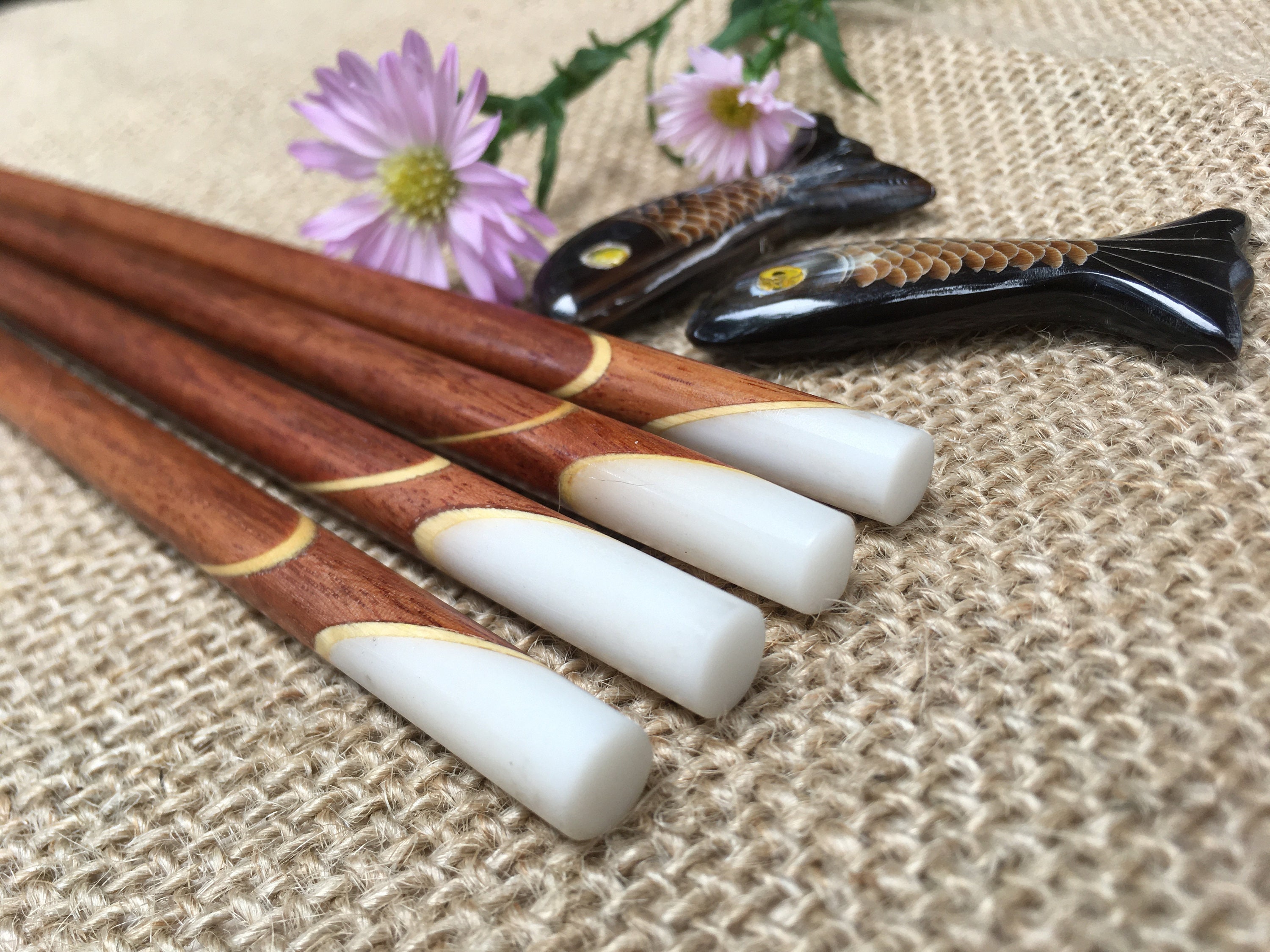 Combo 2 Chopsticks Set With Rests: 2 Pairs of Wood Chopsticks and 2 Chopstick Rests Handmade From Buffalo Horn - Etsy Combo 2 Chopsticks Set With Rests: 2 Pairs of Wood Chopsticks and 2 Chopstick Rests Handmade From Buffalo Horn - Etsy