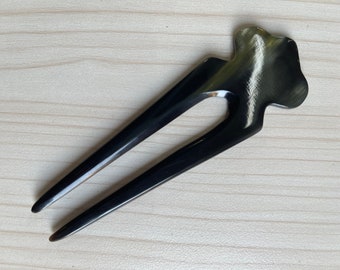 Hermosa horquilla de cuerno, joyería de cuerno de búfalo, horquilla Matiss, palillo para el cabello de cuerno, horquillas de cuerno, horquilla de cuerno hecha a mano