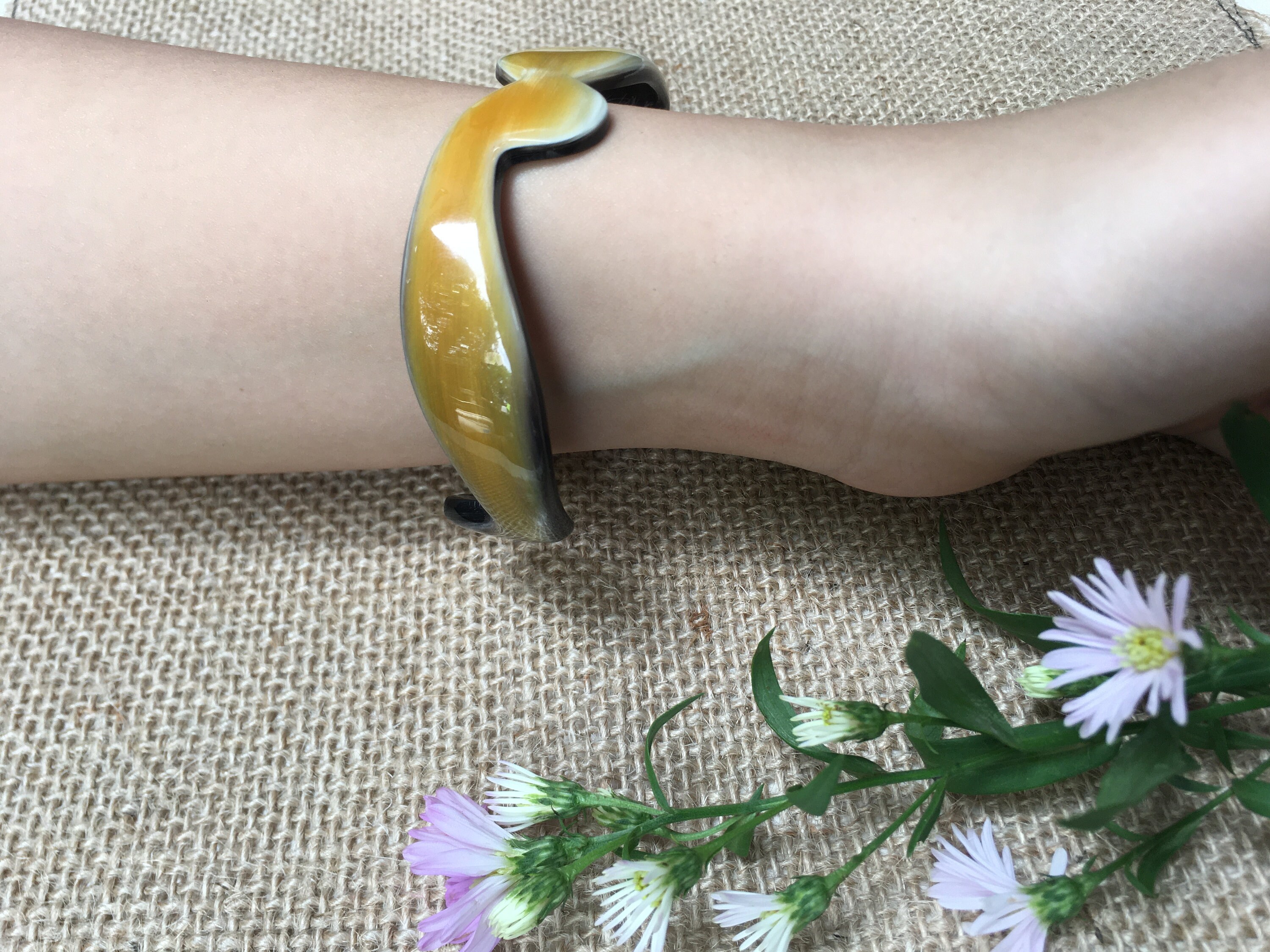 Natural Horn Bracelet Horn Jewelry Vietnam Art Buffalo Horn Etsy