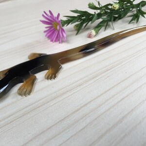 Bâtonnet à Cheveux En Corne De Buffle - Fait Main - Neuf Sans étiquettes - Accessoire Cheveux Naturel