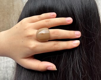 Handmade Buffalo Horn Ring, Gift for her - Size 10.5