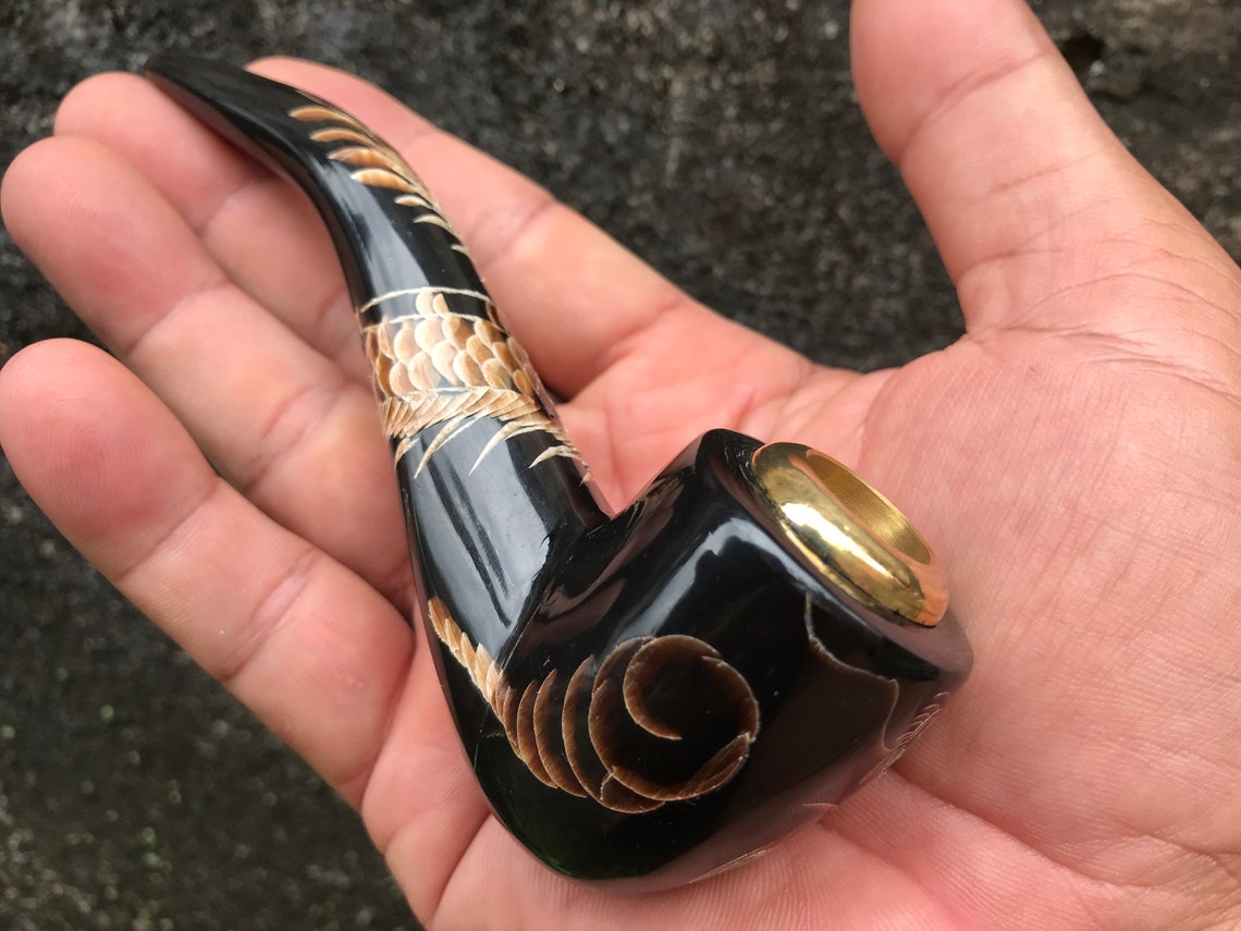 Tobacco Pipes Dragon Engraved Pipes for Tobacco Smokingpipes Etsy