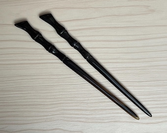 Haarstokje buffelhoorn, haaraccessoire, haarstokje hoorn, haaraccessoires hoorn, haarspeldjes en clips, haarstokje van bamboe