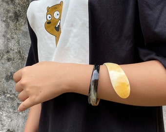 Beautiful Buffalo Horn Bangle Bracelet, Horn Handmade Bangle Bracelet, Horn Jewelry Vietnam, Unique Bangle Bracelet, Gift For Her