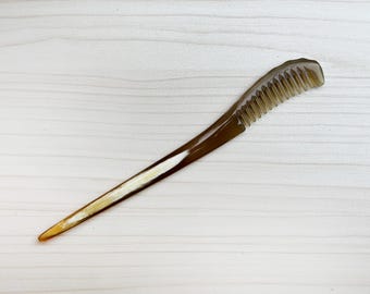 Hair sticking comb, Buffalo Horn Hair Stick, Hair fork comb