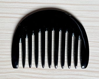 Curly Hair Comb, Wide Toothed Horn Comb, Detangling Yak Horn Comb, Massage Comb, Birthday Gift, Gift for Women, Beard comb, comb for beard