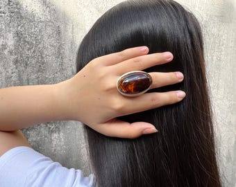 Buffalo Horn Ring, Gift for her, Bone Ring - Size 8.5