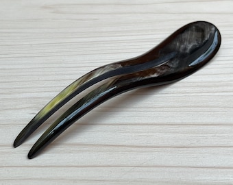 Handmade Horn Hair Fork, Buffalo Horn Jewelry, Matiss Hair Fork, Horn Hair Stick, Barrettes & Clips, Hair Forks From Horn, Horn Hairfork