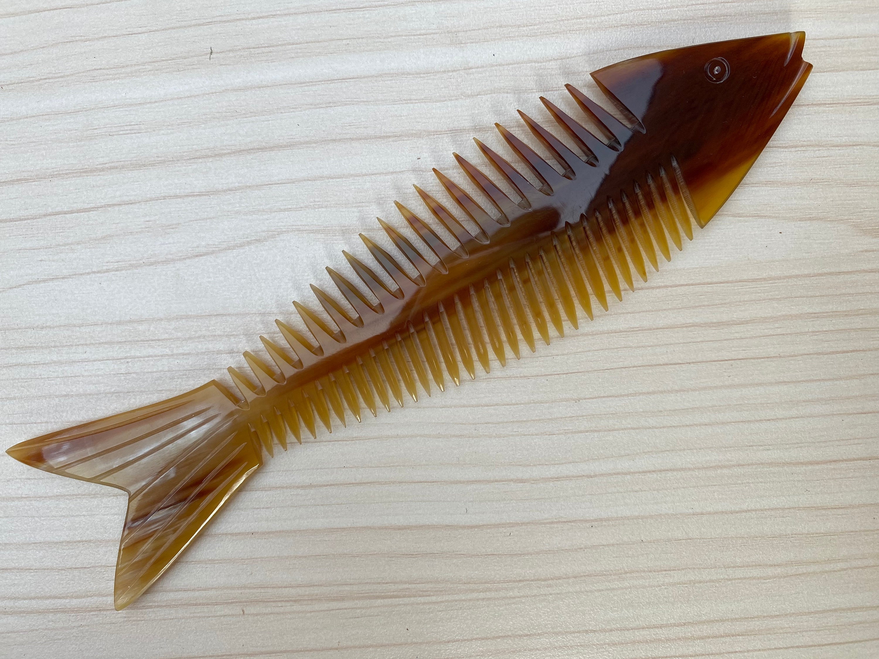 Hair Comb From Buffalo Horn, Comb For Hair, Wedding Comb, Gifts For Her, Mothers Day Gifts, Hairbrush Comb, Handcrafted comb, Fish comb