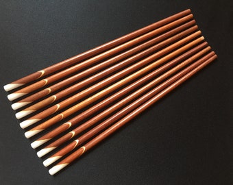 Set 5 Pairs of natural wood Chopsticks, handmade chopsticks, beautiful rosewood chopsticks, chopstick set