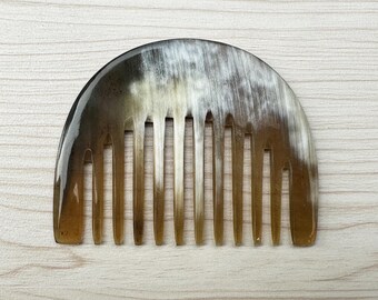 Wide Toothed Horn Comb, Detangling Yak Horn Comb, Massage Comb, Birthday Gift, Gift for Women, Beard comb, Curly Hair Comb for beard