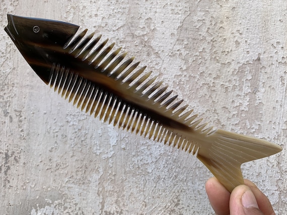 Hair Comb From Buffalo Horn, Comb For Hair, Wedding Comb, Gifts For Her, Mothers Day Gifts, Hairbrush Comb, Comb For Treated Hair, Fish comb