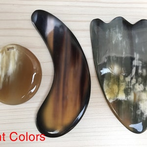 Set 3 Guasha Board Buffalo Horn Scraping Massage Tool Women Men Handheld Massager, No Stress Scraping Board Health Care, Gua sha, Guasha set