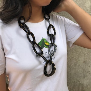 Horn Chain Link Necklace, Buffalo Horn Chain Necklace, Buffalo Horn Necklaces Vietnam, Necklace from Horn, Buffalo Horn Necklace Wholesale