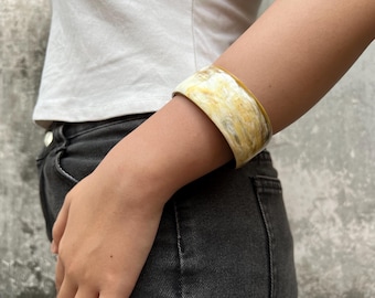 Buffalo Horn Bracelet, Horn Handmade Bangle Bracelet, Horn Jewelry Vietnam, Unique Bangle Bracelet, Gift For Mom