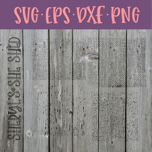 Cuatro texturas Grunge SVG eps PNG dxf archivos de corte digital Cricut Silhouette Instant Download