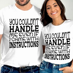 Matching Couples Graphic Tees, Funny Couple Shirts, Instant Download Quote Tees, Humorous Couples Digital File, Printable Shirt Design,