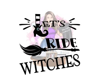 Let's Ride Witches Craft File Hand Lettered Craft File - Etsy