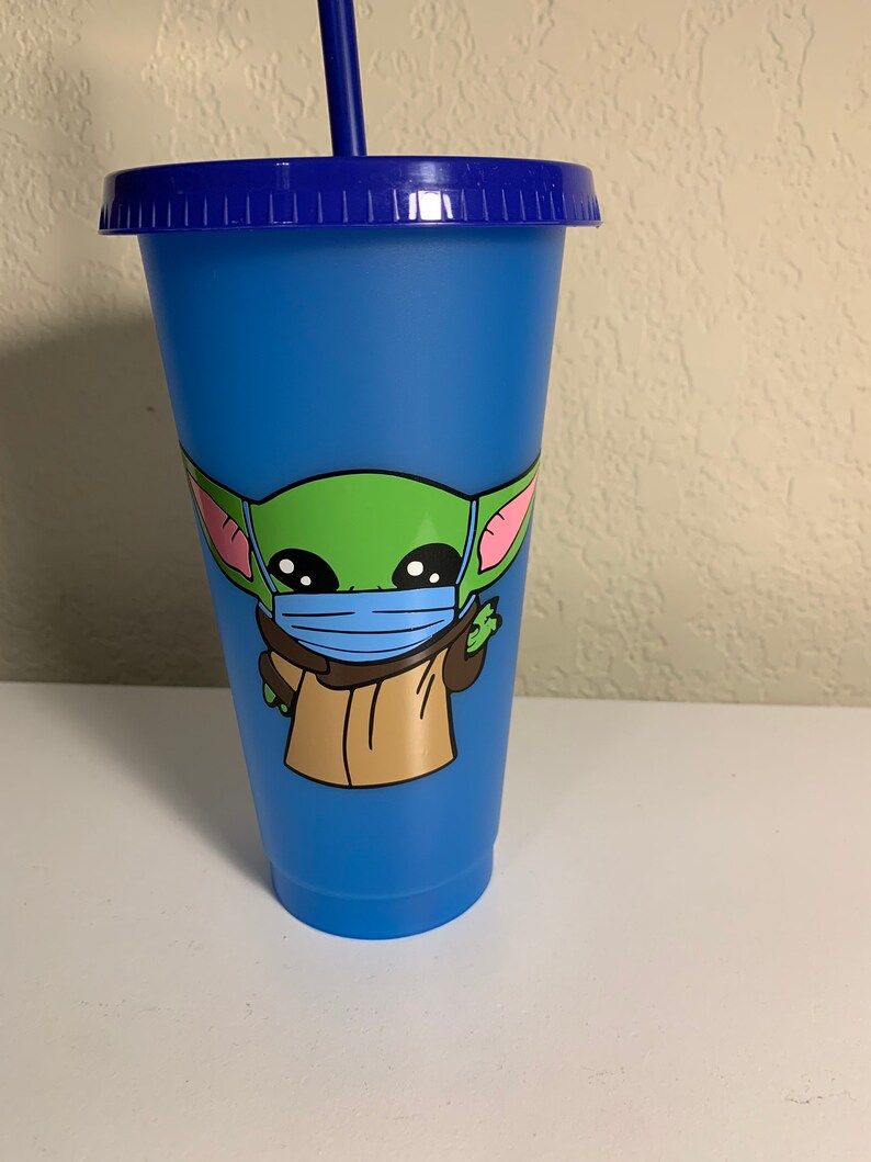 Star Wars Baby Yoda Color Changing Cup With Name Etsy