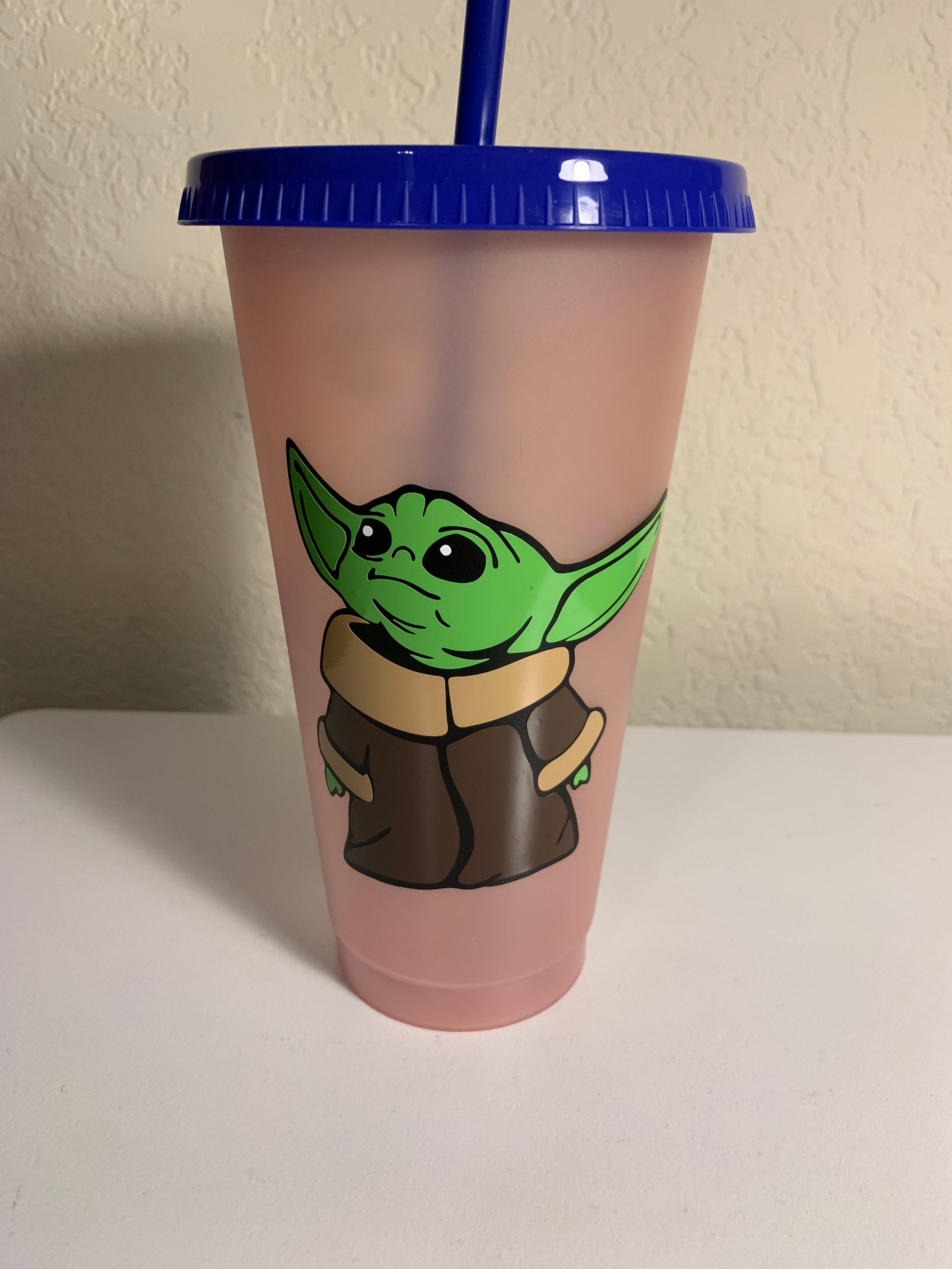 Star Wars Baby Yoda Color Changing Cup With Name Etsy