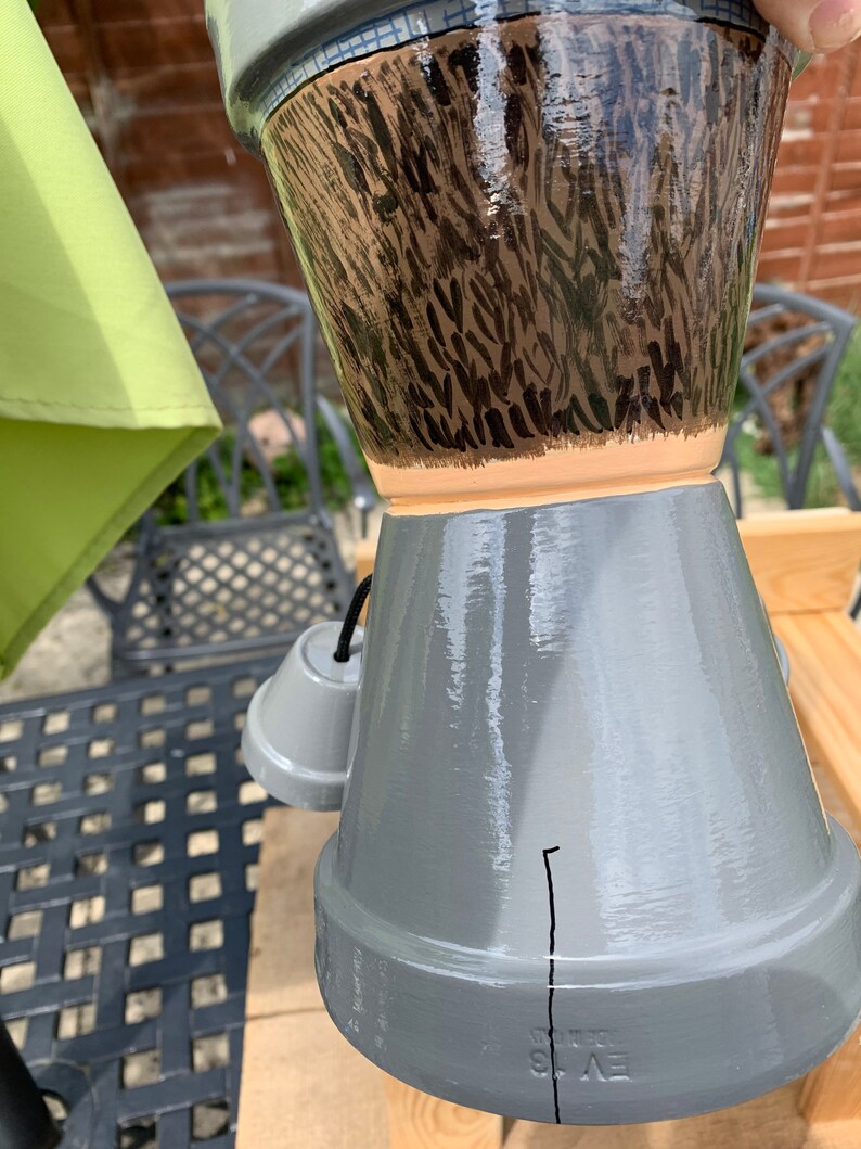 Peaky Blinders inspired Tommy Hand Painted Pot Person Garden Etsy