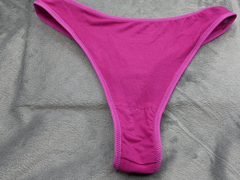 Bright Pink Thong Panties Xxs 4x Etsy