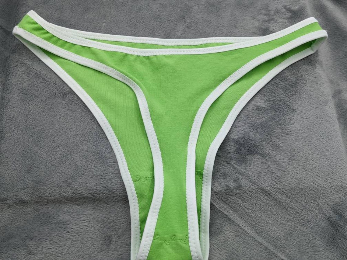 Lime Green Thong Panties XXS-4X | Etsy