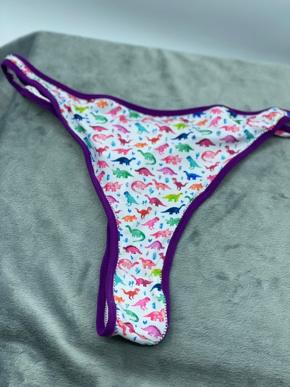 Dinosaur Thong Panties XXS4X Etsy