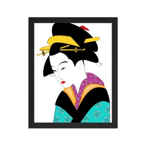Framed poster