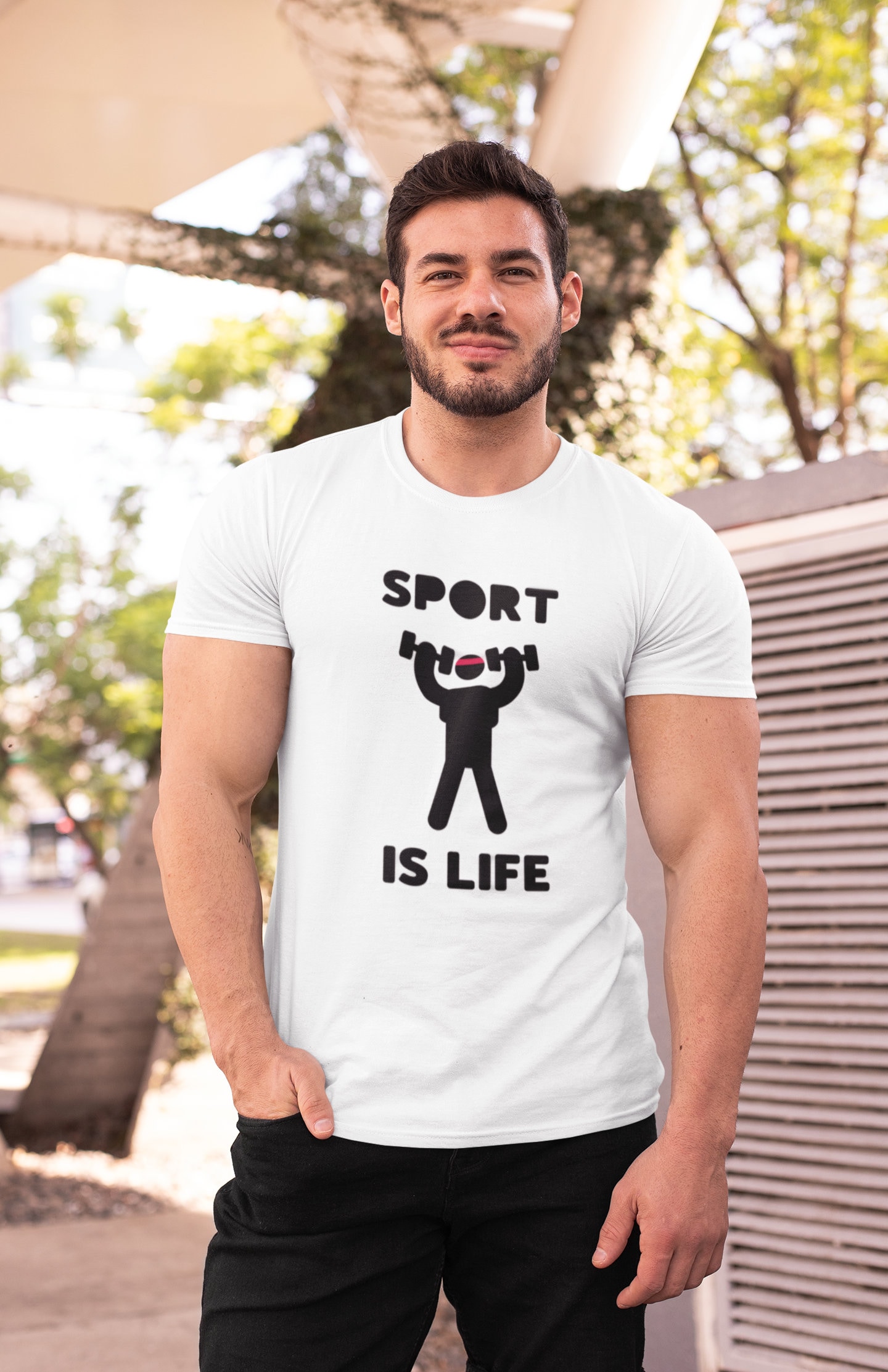T-SHIRT Sport Life Shirt Gym T-shirt Etsy Israel
