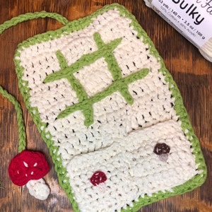 Mushroom Tic-Tac-Toe Portable Game Set CROCHET PATTERN PDF Download image 7