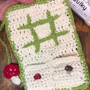 Mushroom Tic-Tac-Toe Portable Game Set CROCHET PATTERN PDF Download image 5