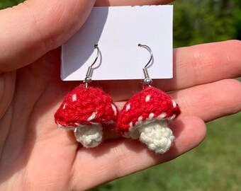 Cottagecore Mushroom Earrings