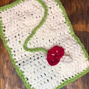 Mushroom Tic-Tac-Toe Portable Game Set CROCHET PATTERN PDF Download image 2