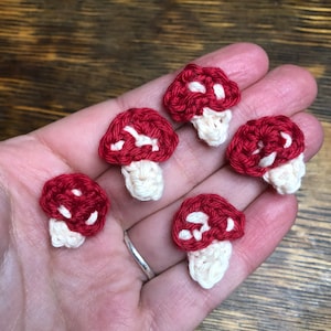 Mushroom Tic-Tac-Toe Portable Game Set CROCHET PATTERN PDF Download image 6