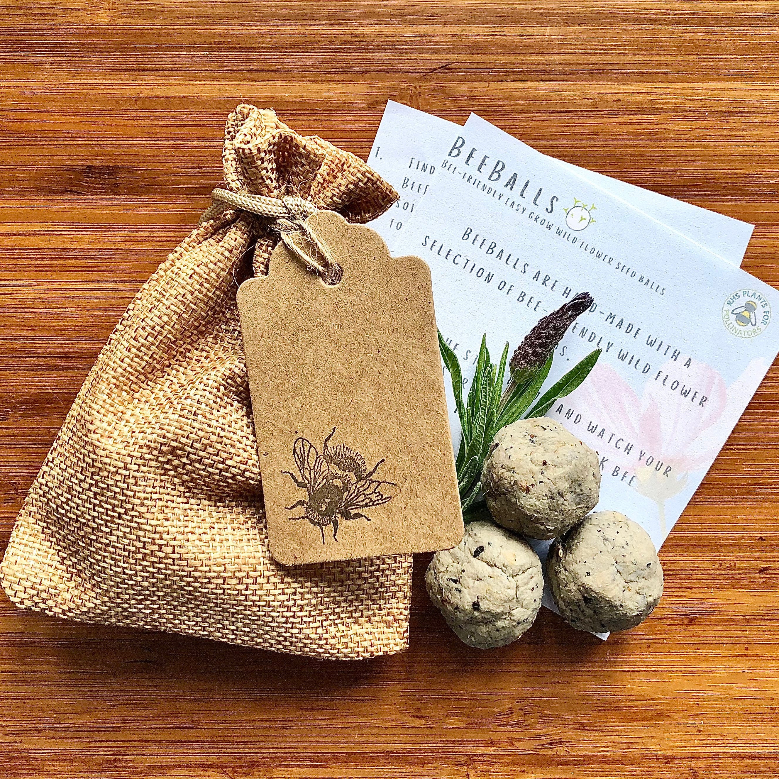 Beeballs Uk Wild Flower Seed Balls Easy Grow Garden Gift Etsy