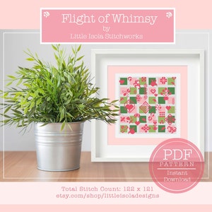 Flight of Whimsy Cross Stitch PDF Pattern Digital Download (Pattern Only)