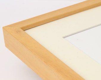 Natural Wood Frame | 8x10, 11x14, 12x16 | Custom Sizes | Acrylic Included | Real wood | Hand-assembled | Photo Frame