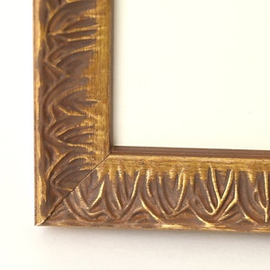 Motif décoratif avec finition dorée sur le profil de la cuillère | Dimensions personnalisées disponibles | Cadre photo | 8X10 | 11X14 | 16X20