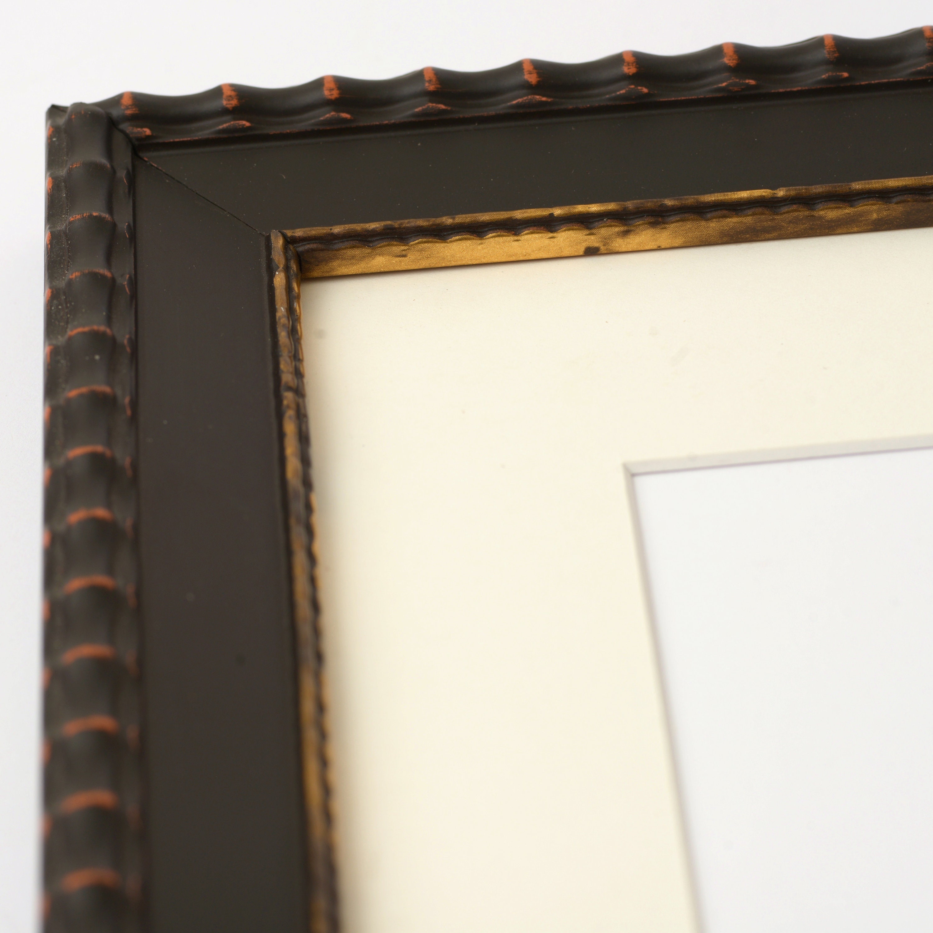 Black Gold Accent Wood Frame 8x10 11x14 12x16 Custom Etsy
