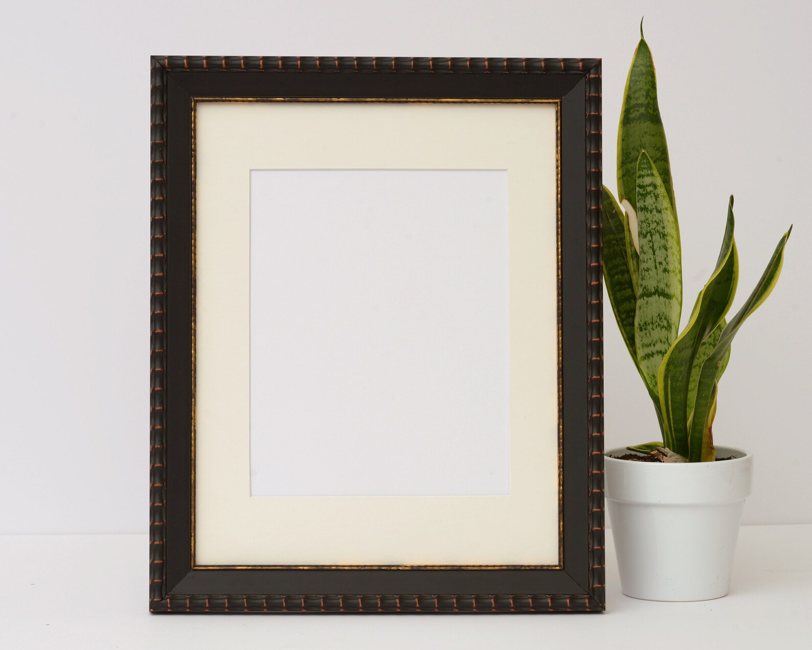 Black Gold Accent Wood Frame 8x10 11x14 12x16 Custom Etsy
