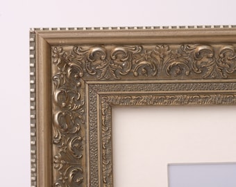 Ornate Antique Silver Color Frame |  8" X 10"