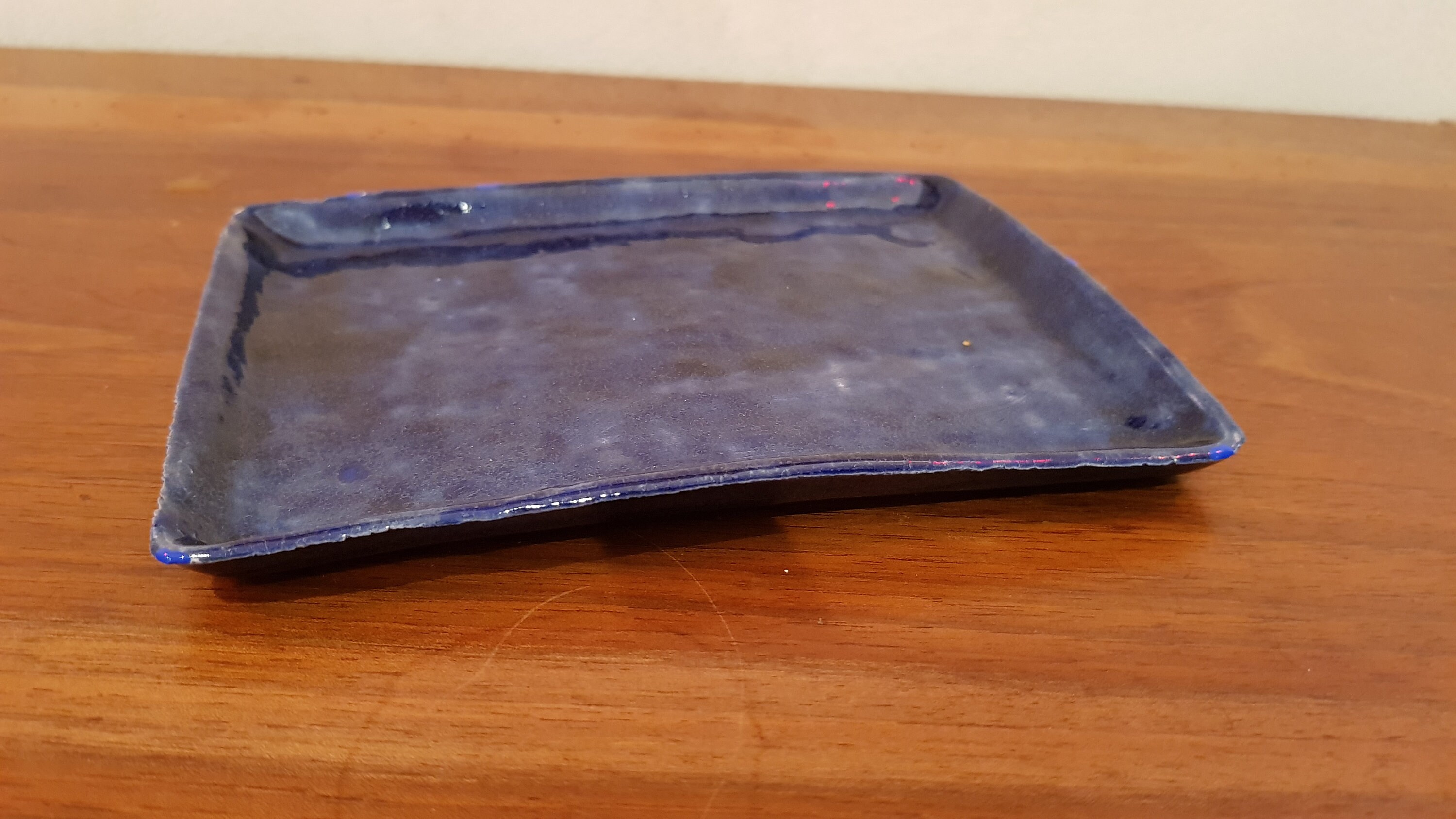 Petit Plat en Faïence Façonnée et Émaillée à La Main, Pour Apéritif, Gateaux, Chocolats, Déco, Bijou