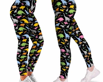 adult dinosaur leggings