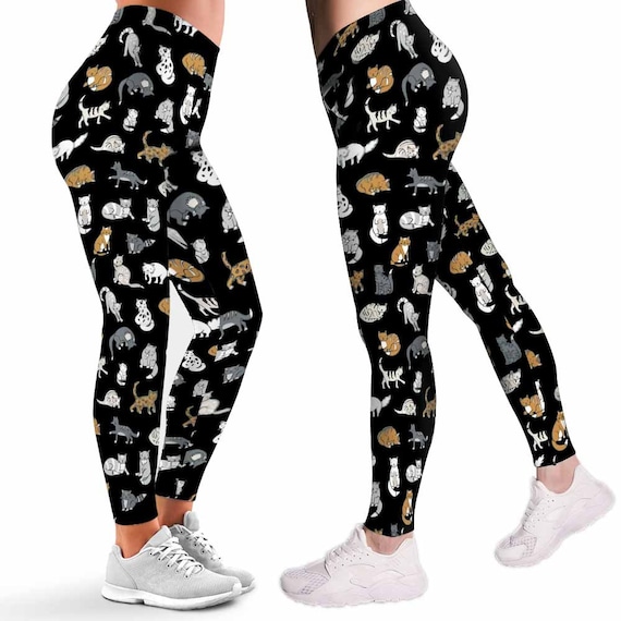 Cat Leggings for Women. Funny Cat Pattern Printed Leggings. Cute Cat Women  Leggings. Yoga Workout Leggings. Custom Leggings. -  Ireland