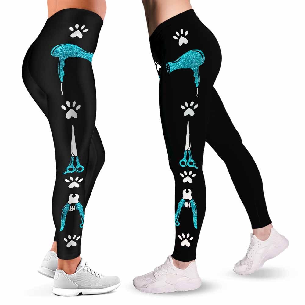 Proud Dog Groomer Furologist Leggings for Women. Dog Groomer Tool