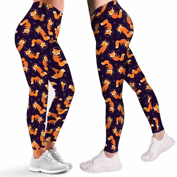 Fox Leggings Etsy