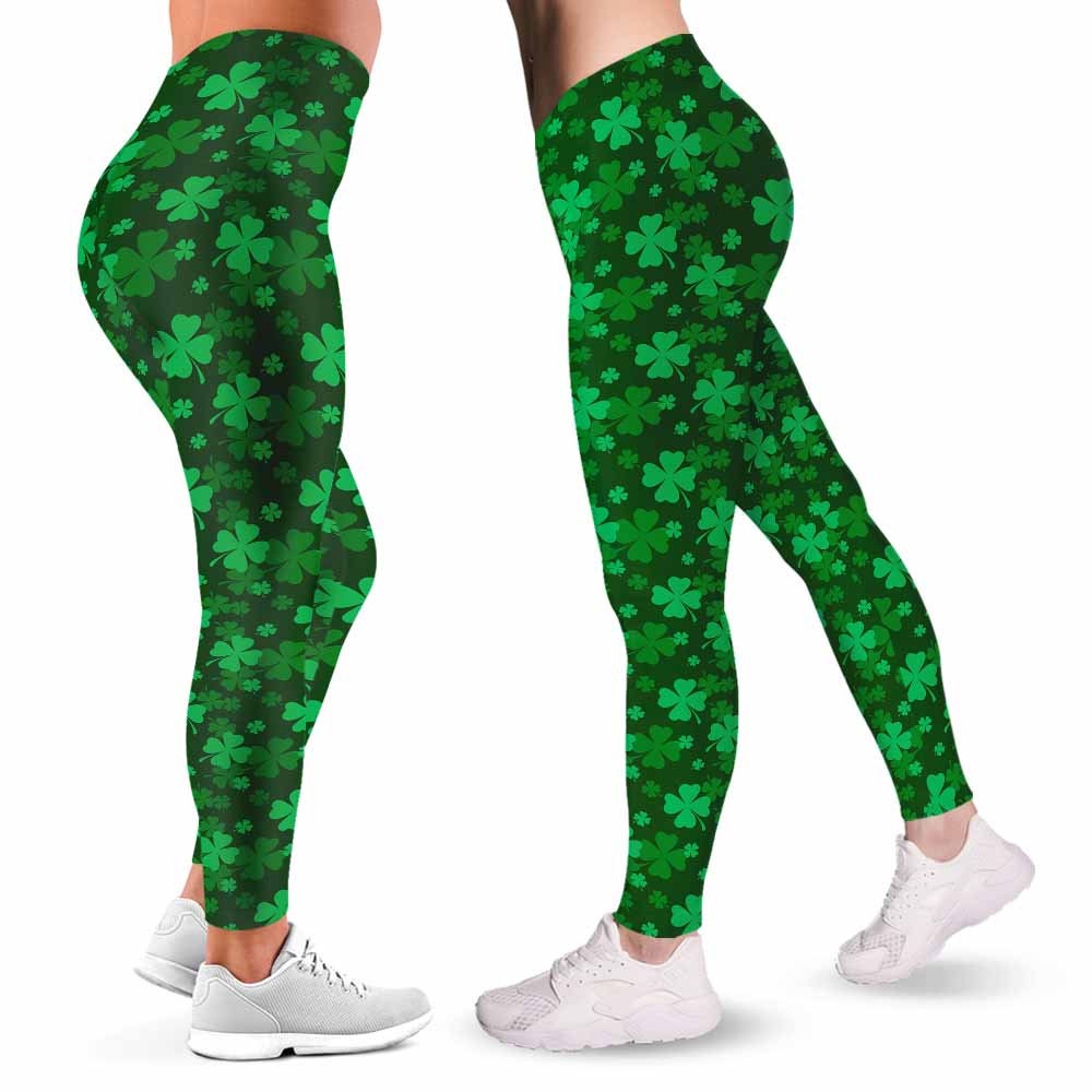 St Patrick's Day Leggings, Clover Leggings, Shamrock Leggings